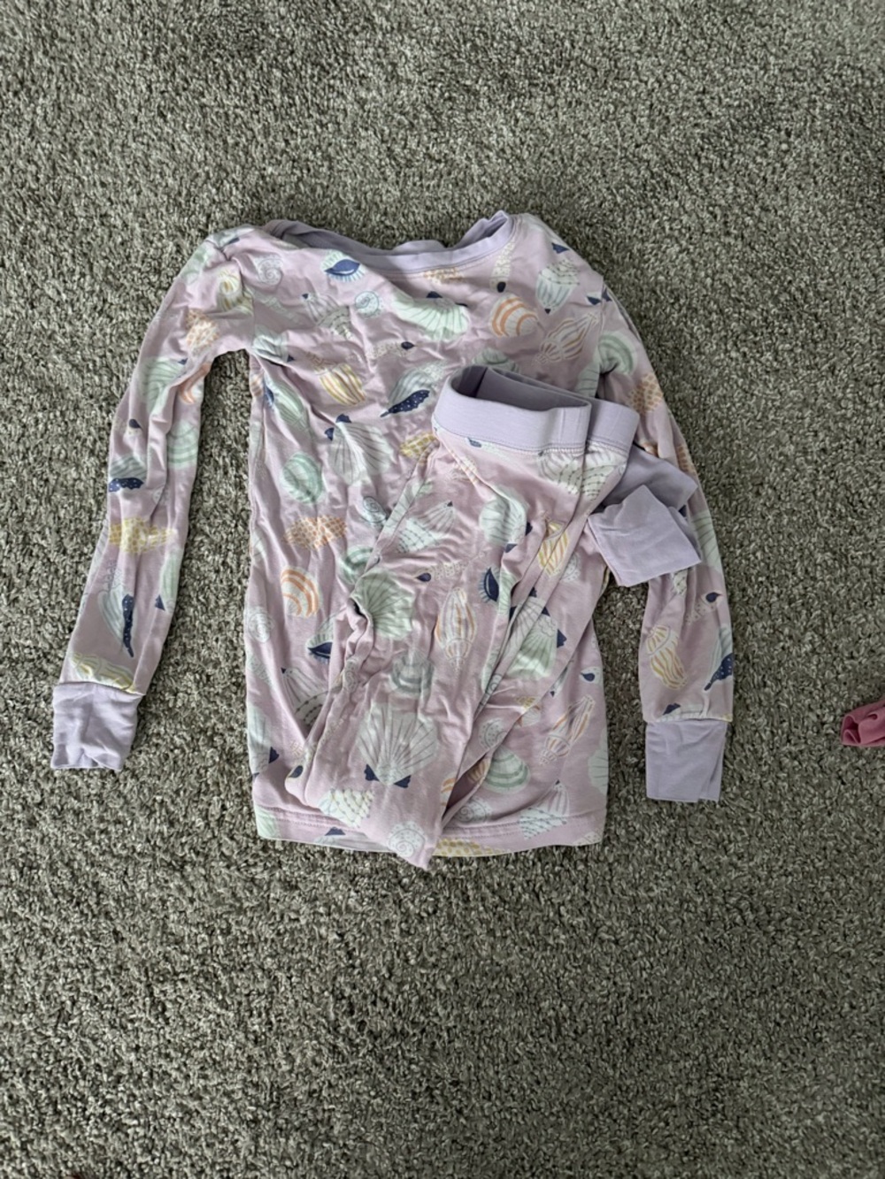Little Sleepies Lavender Shells Print Pajama Set
